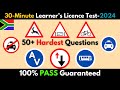 30 Minutes Of Tough Learner S License Test Questions Can You Pass 2024 Real Test