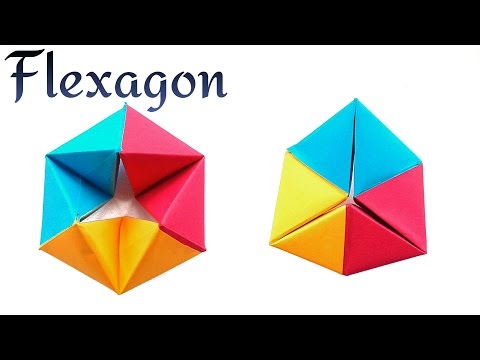 Infinite Rotating Tetrahedron | Flexagon - DIY Modular Origami Tutorial by Paper Folds ❤️