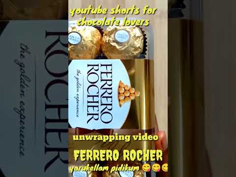 Ferrero Rocher unwrapping shorts|Ferrero Rocher Unboxing video|chocolate lovers