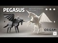 Challenge Modern Origami #10 / Pegasus / How can a piece of paper make such an amazing Pegasus?