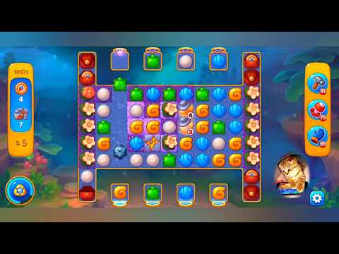 фишдом 2022  #  10671 уровень - прохождение без бустеров # Fishdom,   10671  level - no Boosters.