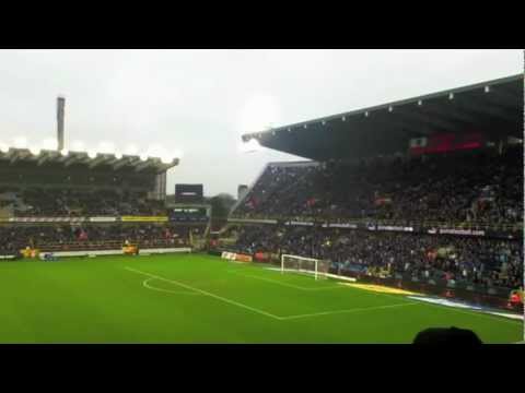 SFEER voor aftrap club brugge 1-0 Zulte Waregem