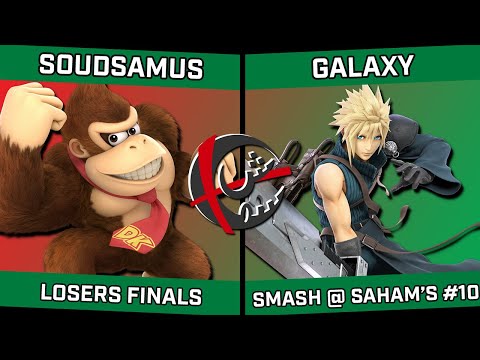 Soudsamus (Palutena/Donkey Kong) vs Galaxy (Cloud) - Smash @ Saham's #10 - Losers Finals