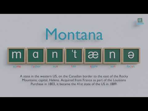 How to pronounce Montana ?