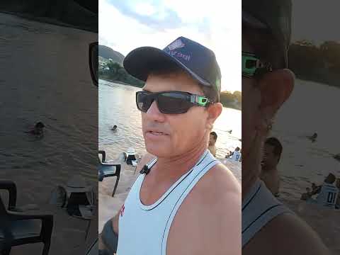 Éu conversando e mostrando as belezas dá praia quarto crescente Aragarças Goiás 