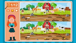 Viki Spotter: The Farm, Level 21 Walkthrough, 1080p/60FPS.