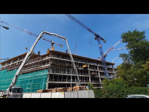 Warszawa / Warsaw Budowa kompleksu Forest - wieżowiec 120 m / Construction of Forest skyscraper 120m