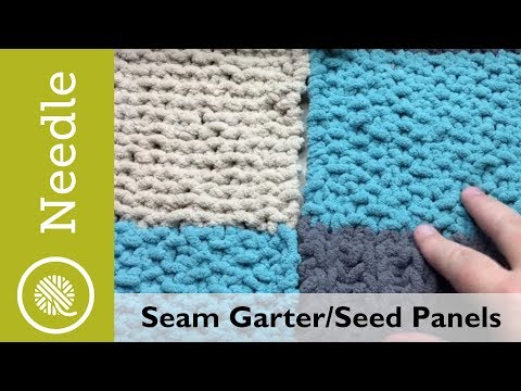 Seaming Garter or Seed Stitch Panels