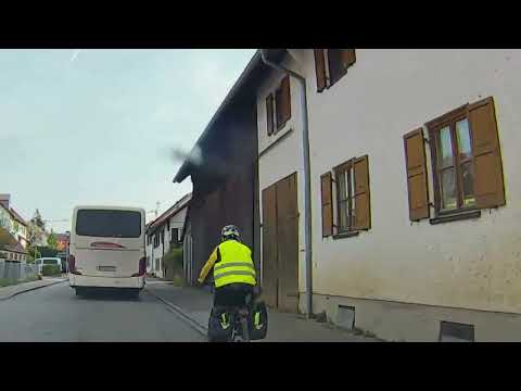 Auf dem Weg zu S-Bahn nach Geltendorf | Dashcam | Fahrradfahrer aus dem nichts | Blitzer