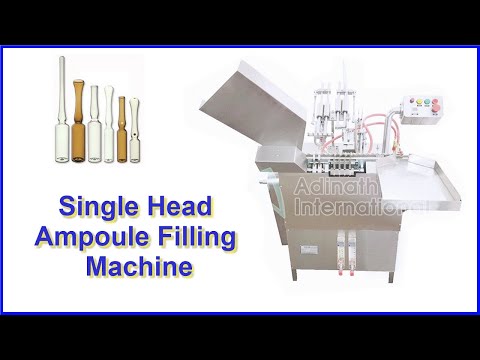 Single Head Ampoule Filling and Sealing Machine