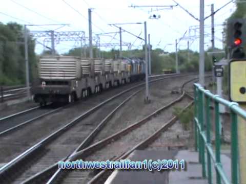37604+37059 working the (6k73) flasks train at wigan north western on the 26/04/2011