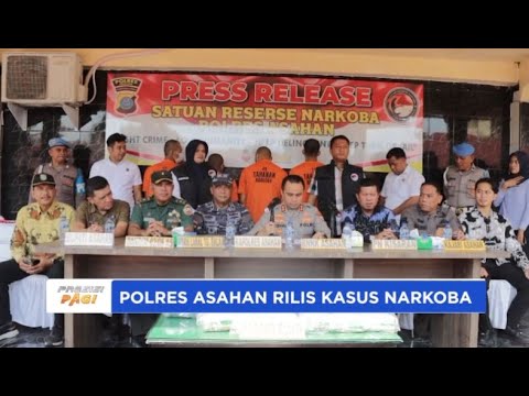 POLRES ASAHAN RILIS KASUS NARKOBA