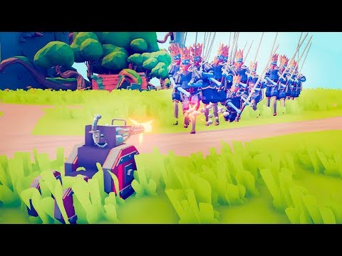 SECRET GATLING GUN VS EVERY UNIT. OP? | TABS MODDED GAMEPLAY