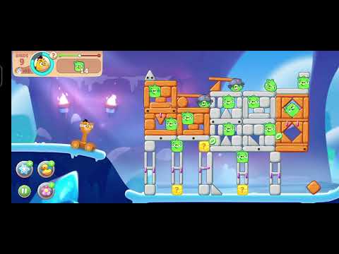 @AngryBirds land 7 angrybird Icy Caverns cross level 1614 V#425 #gameplay #nocopyright #gaming