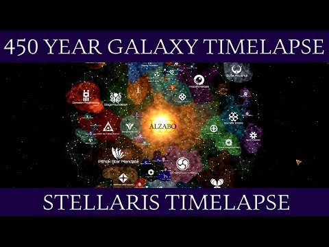 Stellaris: Elliptical Galaxy 450 Year Timelapse