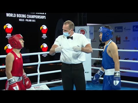 Kielce 2021 Session1A (M56kg)  BABIROV Azrak (AZE) vs ZHUSUPOV Maksat (KGZ)