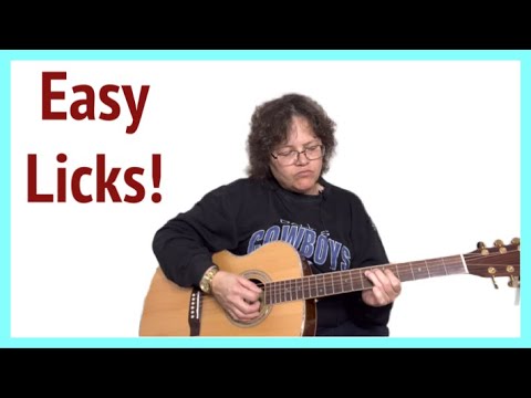 How to Play Easy Beginner Guitar Licks Acoustic