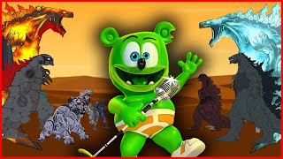 Godzilla & Kong vs Evolution of Python - El Gran Maja | Gummy Bear Song ( Meme Cover )