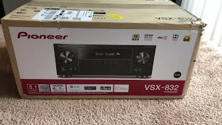 Pioneer VSX-832 - Unboxing and Setup