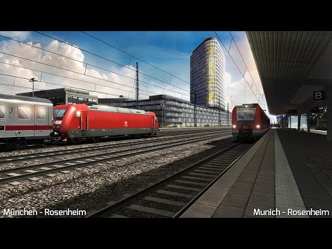 Train Simulator 2015 Gameplay - Munich - Rosenheim Route Preview