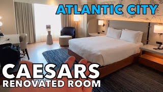 Hotel Room Tour: Newly Renovated Ocean King, Caesars Atlantic City. Bonus: Casino Hotel Pricing.