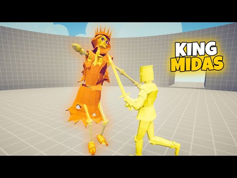 KING MIDAS 1 vs 1 UNITS | TABS Totally Accurate Battle Simulator
