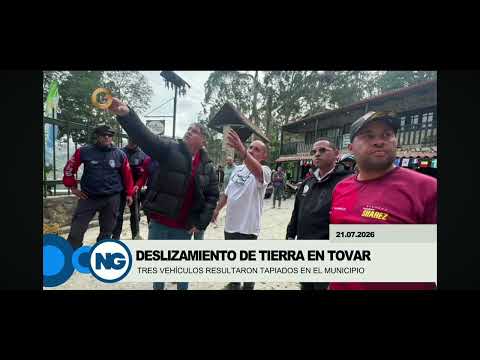 Aragua | Deslizamiento de tierra en La Colonia Tovas dejó tres vehículos tapiados | 2026