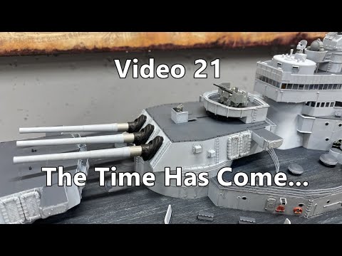 1/200 Scale Missouri by Trumpeter Build Video 21