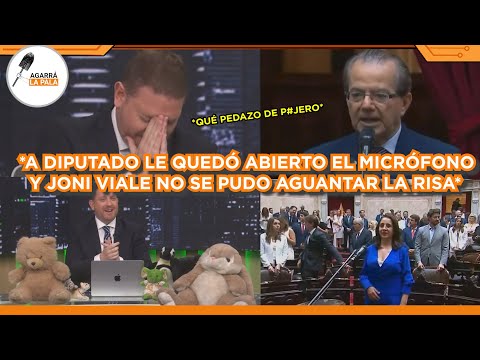 A DIPUTADO LE QUEDÓ ABIERTO EL MICRÓFONO, LO PRENDIERON FUEGO Y JONI VIALE NO PUDO AGUANTAR LA RISA