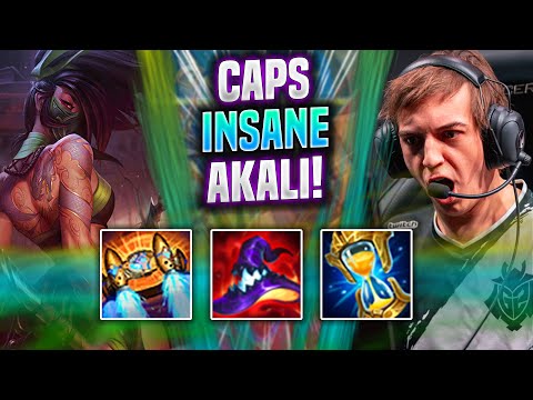 CAPS IS INSANE WITH AKALI! - G2 Caps Plays Akali Mid vs Karma! | Season 2022