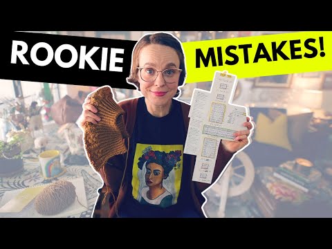 ROOKIE MISTAKES (AND A NEW SWEATER SAGA BEGINS) #knittingpodcast