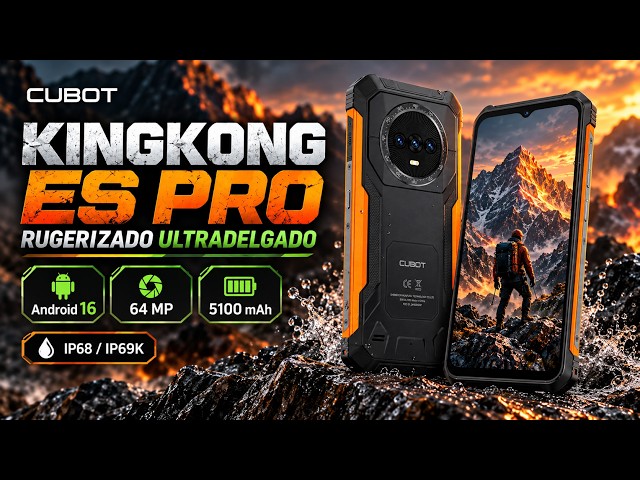Cubot KingKong ES Pro 4G 6 GB 6,56" 128 GB Negro batería 5100 mAh video