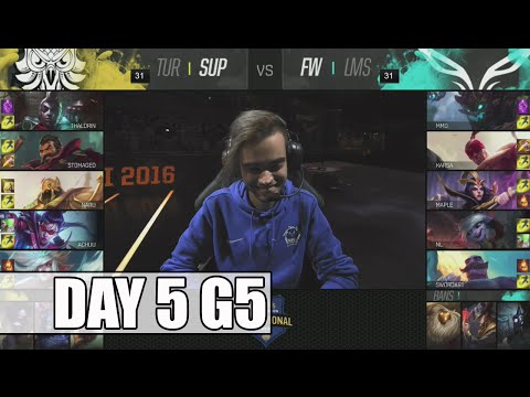SuperMassive vs Flash Wolves | Day 5 Mid Season Invitational 2016 | FW vs SUP MSI 1080p