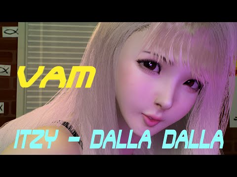 ITZY - DALLA DALLA, Dance in the Room, MMD, お部屋でダンス VaM 4K60FPS