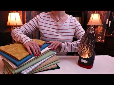 ASMR Ironing Fabric Sounds Soft Close Whispers for Sleep Relaxing Fabric Sounds ASMR Relaxing Sounds