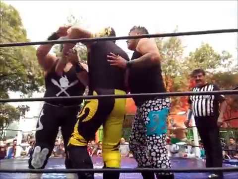 DIAMANTE Y DINAMIC BLACK VS KARONTE JR. Y ETERNO. 14-10-17.