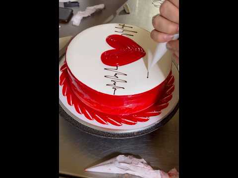 Valentines cake❤️😍#cake #cakeideas #cakedecorating #cakedesign