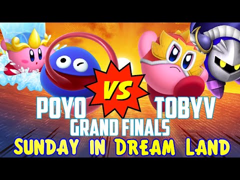 Poyo (Gooey/Water/Meta Knight) vs TobyV (Wrestler/MK) - Kirby Fighters 2 - Sunday in Dream Land #4