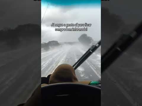 CHUVA DE GRANIZO É REGISTRADA ENTRE FOZ DO JORDÃO E CANDÓI, NO PARANÁ