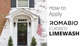 How to Apply Classico Limewash