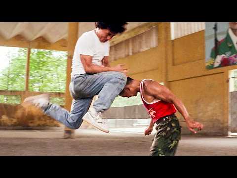 Jackie Chan's Legendary FLYING KNEE VS Super Chinese drill sergeant | Supercop Fight Scene