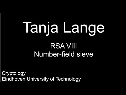 RSA VIII - Number-field sieve