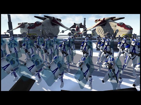 Clone Rookies RIOT on KAMINO! - Men of War: Star Wars Mod Battle Simulator