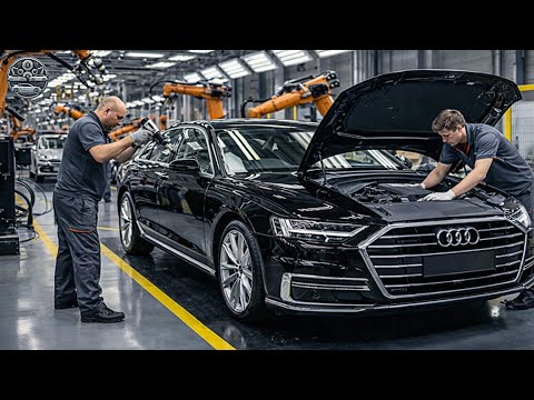 Inside the Audi A8 Factory — From Aluminum Body to a Finished Luxury Sedan | Full Build Process