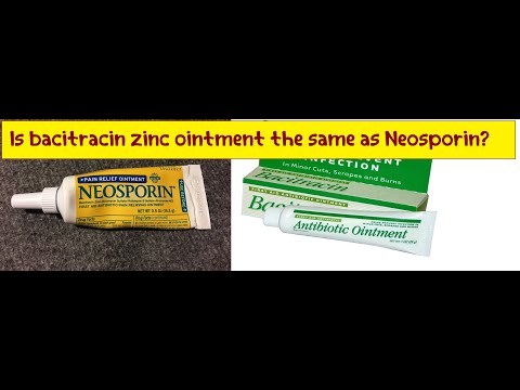 Is bacitracin zinc ointment the same as Neosporin?