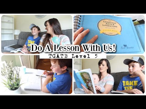Do A Lesson With Us! The Good & The Beautiful Level 5 | Homeschool With Me!!