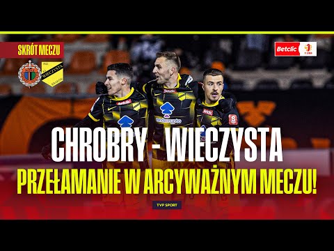 SUMMARY: CHROBRY GŁOGÓW - WIECZYSTA KRAKÓW. BREAK IN AN ARCHIVE MATCH! BETCLIC 1 LIGA