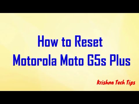 Motorola Moto G5s Plus Hard Reset - How to Unlock - Forgot Password