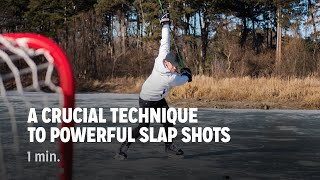 A Crucial Technique to Powerful Slap Shots