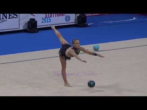 Dea MUMINOVIC (BIH) ball - 2015 Stuttgart worlds Qualifs